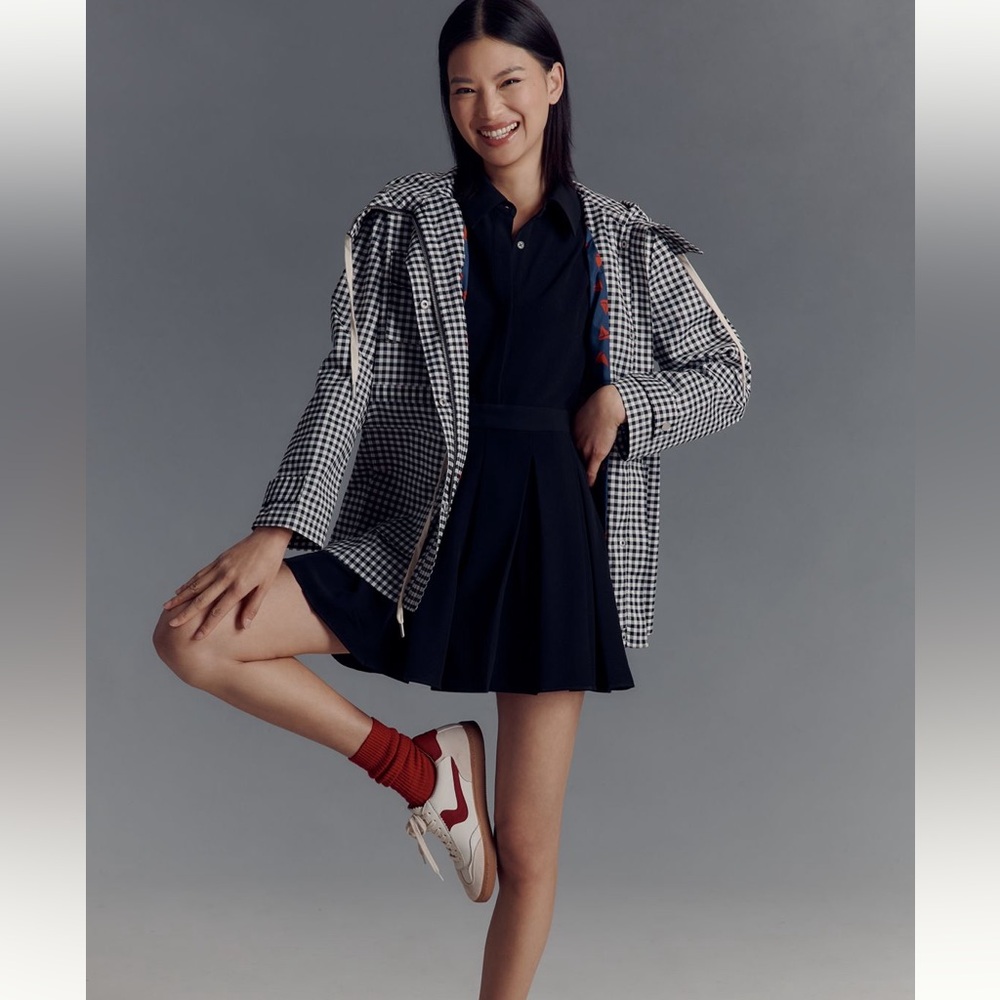 Avec Les Filles Black and White Checkered Utility Jacket - Picture 4 of 5
